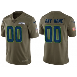 Men Women Youth Toddler All Size Seattle Seahawks Customized Jersey 017