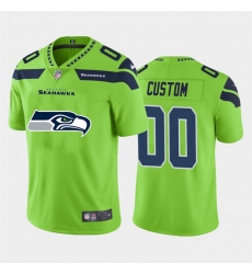 Men Women Youth Toddler Seattle Seahawks Custom Green Men Nike Big Team Logo Vapor Limited NFL Jersey