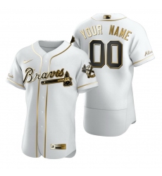 Men Women Youth Toddler Arizona Diamondbacks Custom Nike White Stitched MLB Flex Base Golden Edition Jersey