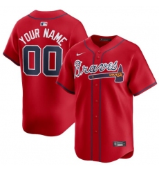 Men Women youth Atlanta Braves Active Player Custom Red 2024 Alternate Limited Stitched Baseball Jersey