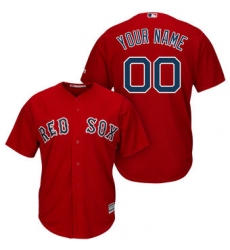 Men Women Youth All Size Boston Red Sox Majestic Cool Base Custom Jersey Red 3