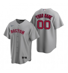 Men Women Youth Toddler All Size Boston Red Sox Custom Nike Gray Stitched MLB Cool Base Road Jersey