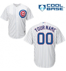 Men Women Youth All Size Chicago Cubs Cool Base Custom Jerseys White 3