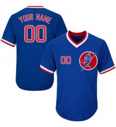 Men Women Youth Toddler All Size Chicago Cubs Blue Customized Throwback New Design Jersey