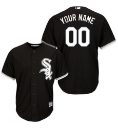 Men Women Youth All Size Chicago White Sox Cool Base Custom Jersey Black 3