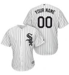 Men Women Youth All Size Chicago White Sox Cool Base Custom Jersey White 3