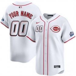 Men Women Youth Cincinnati Reds Active Player Custom White 2025 Speedway Classic Home Limited Stitched Baseball Jersey