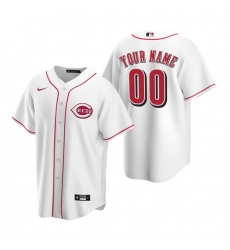Men Women Youth Toddler All Size Cincinnati Reds Custom Nike White Stitched MLB Cool Base Home Jersey