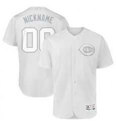Men Women Youth Toddler All Size Cincinnati Reds Majestic 2019 Players Weekend Flex Base Authentic Roster Custom White Jersey