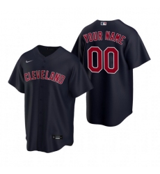 Men Women Youth Toddler All Size Cleveland Indians Custom Nike Navy Stitched MLB Cool Base Jersey