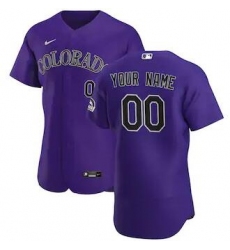 Men Women Youth Toddler Colorado Rockies Purple Custom Nike MLB Flex Base Jersey