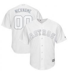 Men Women Youth Toddler All Size Houston Astros Majestic 2019 Players Weekend Cool Base Roster Custom White Jersey