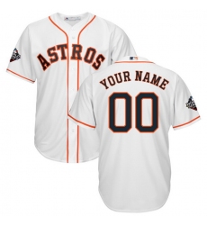 Men Women Youth Toddler All Size Houston Astros Majestic 2019 World Series Bound Official Cool Base Custom White Jersey