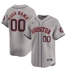 Men Women youth Houston Astros Active Player Custom Grey 2024 Away Limited Stitched Baseball Jersey