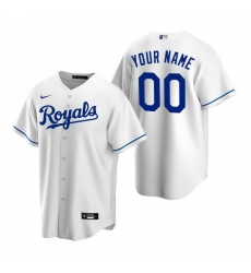 Men Women Youth Toddler All Size Kansas City Royals Custom Nike White Stitched MLB Cool Base Home Jersey