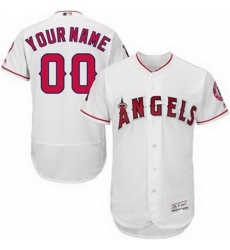 Men Women Youth All Size Los Angeles Angels of Anaheim Majestic Alternate Scarlet Flex Base Authentic Collection Custom Jersey White