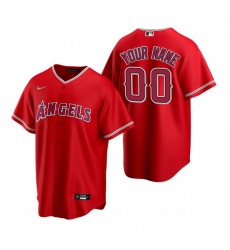 Men Women Youth Toddler All Size Los Angeles Angels Custom Nike Red Stitched MLB Cool Base Jersey