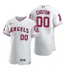 Men Women Youth Toddler All Size Los Angeles Angels Custom Nike White 2020 Stitched MLB Flex Base Jersey