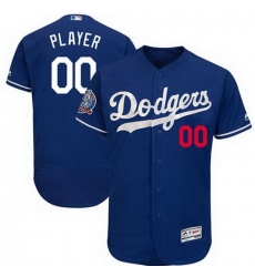 Men Women Youth All Size Los Angeles Dodgers Majestic Alternate Flex Base Authentic Collection Custom Jersey Blue