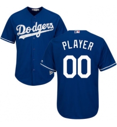 Men Women Youth All Size Los Angeles Dodgers Majestic Cool Base Custom Jersey Royal Blue 3