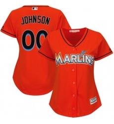 Men Women Youth All Size Miami Marlins Majestic Orange Home Cool Base Custom Jersey