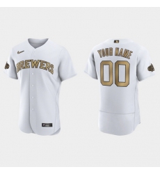 Men Women Youth Custom Milwaukee Brewers 2022 Mlb All Star Game Authentic White Jersey