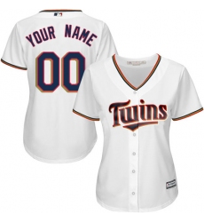 Men Women Youth All Size Minnesota Twins Custom Cool Base MLB jersey White