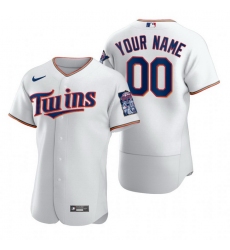 Men Women Youth Toddler All Size Minnesota Twins Custom Nike White 2020 Stitched MLB Flex Base Jersey