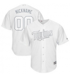 Men Women Youth Toddler All Size Minnesota Twins Majestic 2019 Players Weekend Cool Base Roster Custom White Jersey