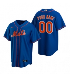 Men Women Youth Toddler All Size New York Mets Custom Nike Royal Stitched MLB Cool Base Jersey