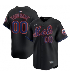 Men Women youth New York Mets Active Player Custom Black 2024 Alternate Limited Stitched Baseball Jersey