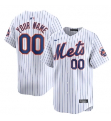Men Women youth New York Mets Active Player Custom White 2024 Home Limited Stitched Baseball Jersey