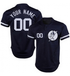 Men Women Youth Toddler All Size New York Yankees Blue Customized Cool Base New Design Jersey