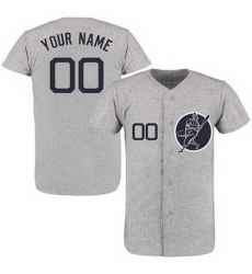 Men Women Youth Toddler All Size New York Yankees Gray Customized New Design Jersey