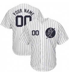 Men Women Youth Toddler All Size New York Yankees White Customized Cool Base New Design Jersey