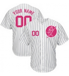Men Women Youth Toddler All Size New York Yankees White Customized Pink Logo Cool Base New Design Jersey