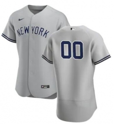 Men Women Youth Toddler New York Yankees Gray Custom Nike MLB Flex Base Jersey