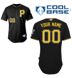 Men Women Youth All Size Pittsburgh Pirates Black Customized Cool Base Jersey 3