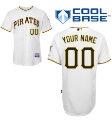 Men Women Youth All Size Pittsburgh Pirates White Customized Cool Base Jersey 3