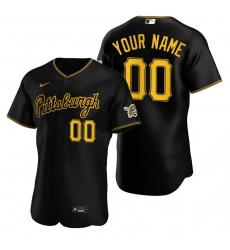 Men Women Youth Pittsburgh Pirates Nike Black Alternate 2020 Flex Base Team MLB Customized Jersey