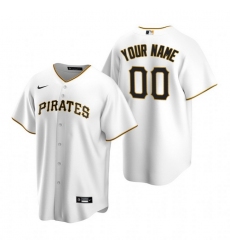 Men Women Youth Toddler All Size Pittsburgh Pirates Custom Nike White Stitched MLB Cool Base Home Jersey