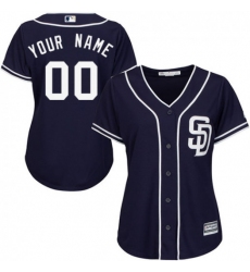 Men Women Youth All Size San Diego Padres Custom Cool Base Blue Jersey