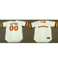 SAN DIEGO PADRES 1980's Majestic Throwback Home Jersey Customized Jersey