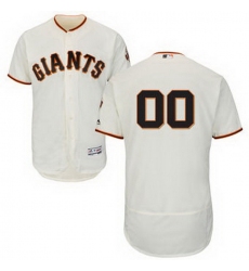 Men Women Youth All Size San Francisco Giants Majestic Home Ivory Flex Base Authentic Collection Custom Jersey