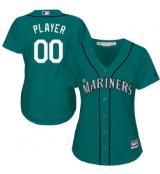 Men Women Youth All Size Seattle Mariners Custom Cool Base Jersey Teal Green