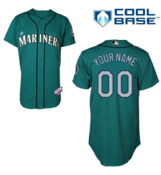Men Women Youth All Size Seattle Mariners Green Customized Cool Base Jersey 3
