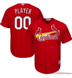 Men Women Youth All Size St.Louis Cardinals Customized Cool Base Jersey Red 3