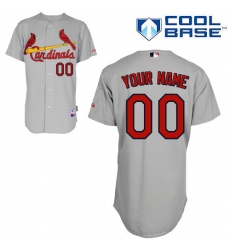 Men Women Youth All Size St.Louis Cardinals Grey Customized Cool Base Jersey