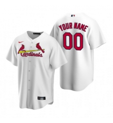 Men Women Youth Toddler All Size St. Louis St.Louis Cardinals Custom Nike White Stitched MLB Cool Base Home Jersey