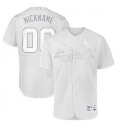 Men Women Youth Toddler All Size St. Louis St.Louis Cardinals Majestic 2019 Players Weekend Flex Base Authentic Roster Custom White Jersey